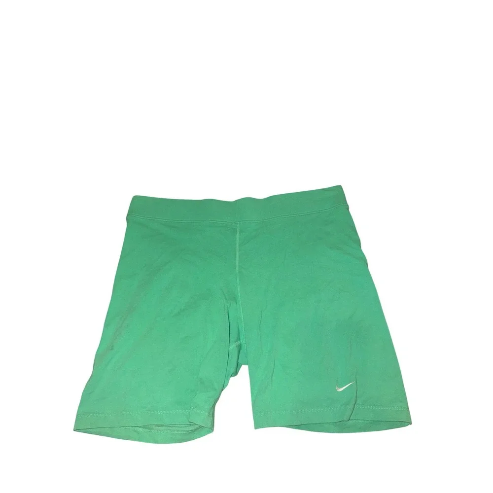 Nike Womens Green Bike Shorts Plus Size 2X Activewear Athletic Biker Shorts